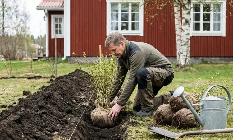 Pensasaidan istutus